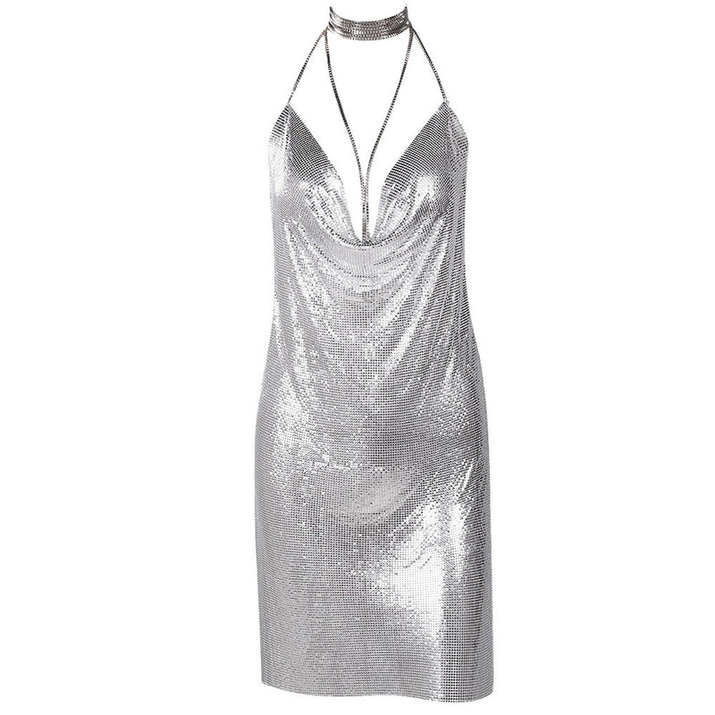 Chainmaille Party Dress in Gold or Silver