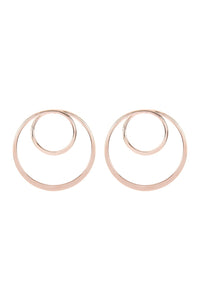 Double Hoop Post Earrings