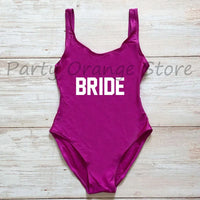 Bachelor Party Sexy One Piece Swimsuit BRIDE & SQUAD