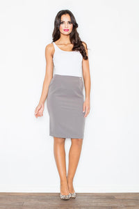 Pencil Soft Silver Skirt