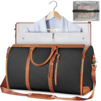 Leather Travel Carry On Bag for wardrobe/suit (Multiple Colors)