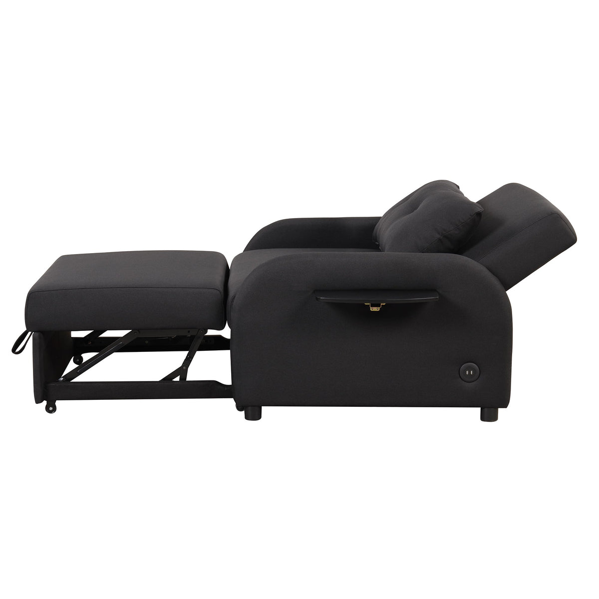 Pull Out Sofa Sleeper 3 in 1 With 2 Wing Table and USB Charge