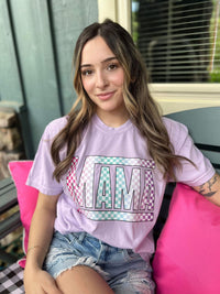 Rainbow Checkered Mama Tee