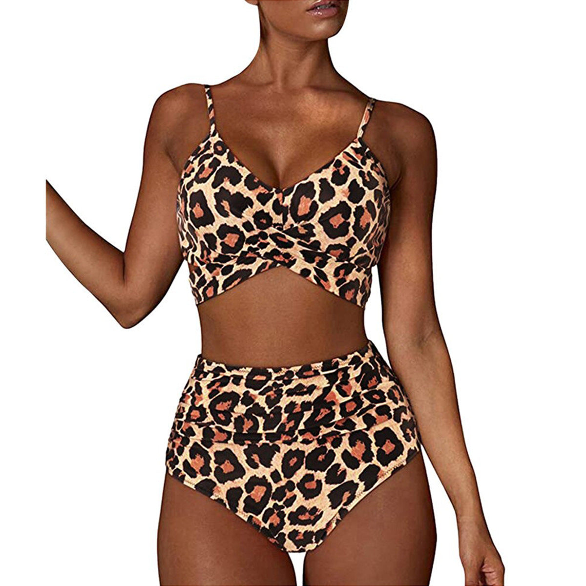 Wrap Push Up High Waisted Bikini 2 piece set (Multiple Colors)