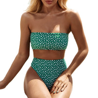 High Waist Bandeau Bikini Set