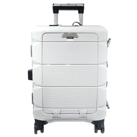 Aluminum Suitcase w/ TSA Lock w/ Phone Holder & Front Open Cup Holder