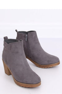 Suede Low Heel Ankle Boots