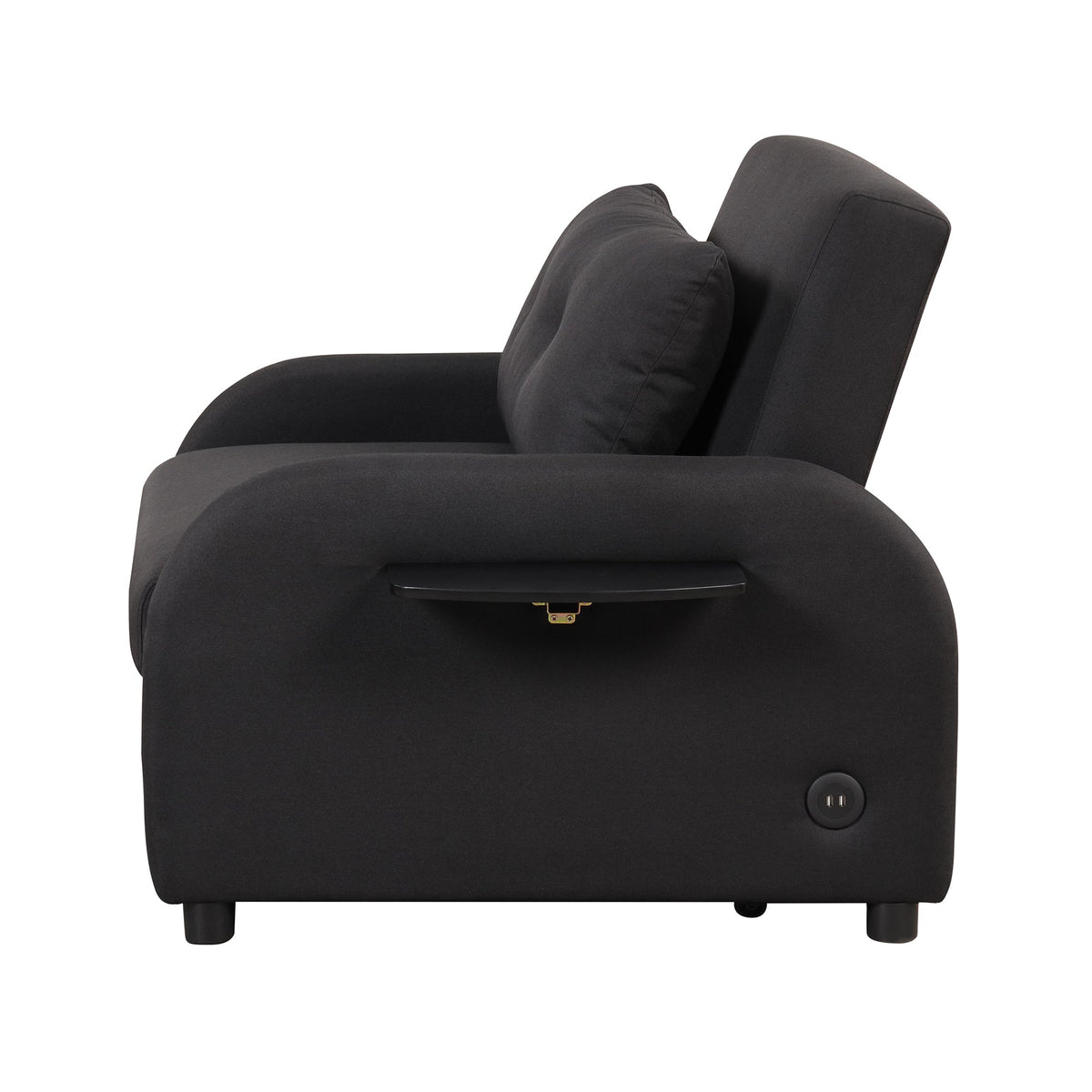 Pull Out Sofa Sleeper 3 in 1 With 2 Wing Table and USB Charge