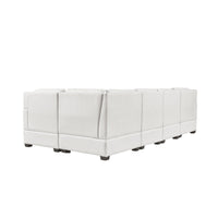 Sectional Modular Sofa With 2 Tossing Cushions and Solid Frame for Living Room