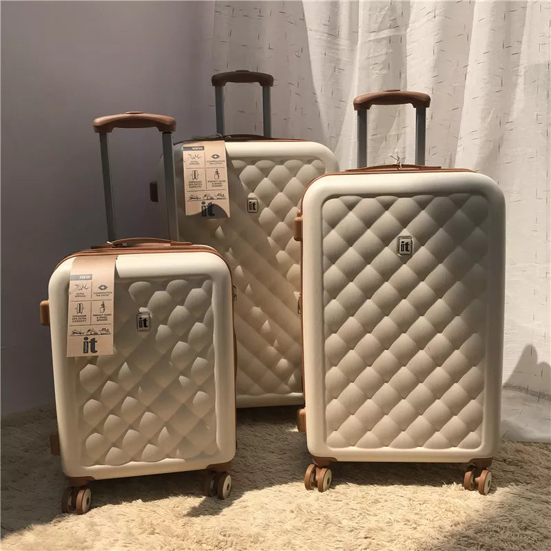 UK Fashion Brand Travel Luggage Ins Luxury Spinner Carry on Trolley Suitcase New Style Travel Trolley Case 20/24/28 Inch