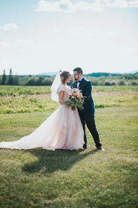 Stunning Blush Lace Bohemian Flowy Dress, w/ Butterfly Sleeves