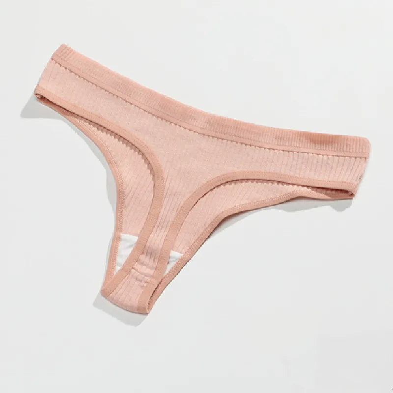 Sexy Cotton Low Waist Panties Thong Lingerie