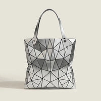 Luminous Bao Reflective Geometric Quilted Shoulder Bags/Totes (Multi Colors)