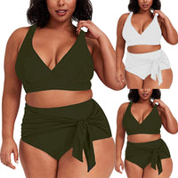 High Waist Scrunch & Tie Bikini Sizes Large - 4XL