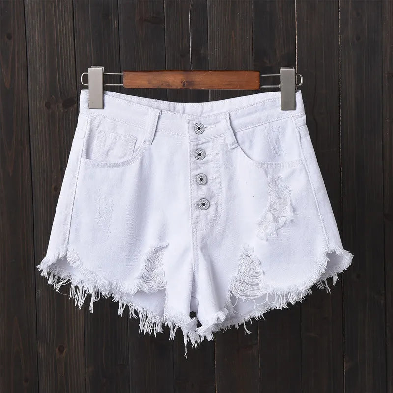 New Arrival Casual Summer Denim Women Shorts High Waist + Plus Sizes available