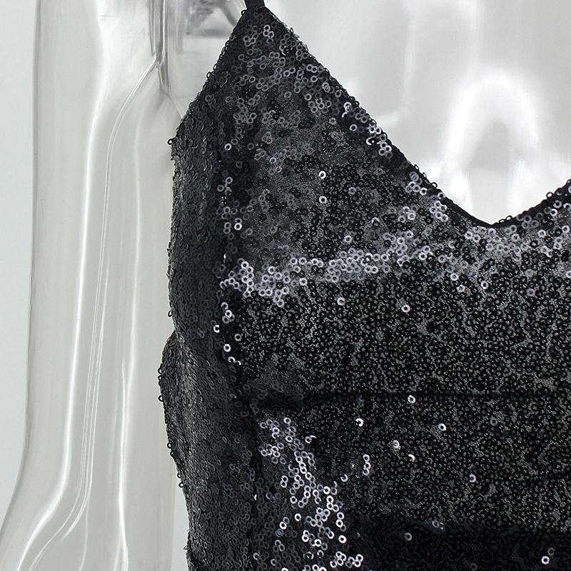 Sparkle and Glam - Backless Bodycon Dress