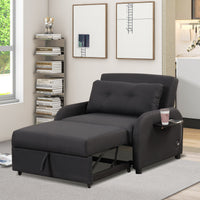 Pull Out Sofa Sleeper 3 in 1 With 2 Wing Table and USB Charge