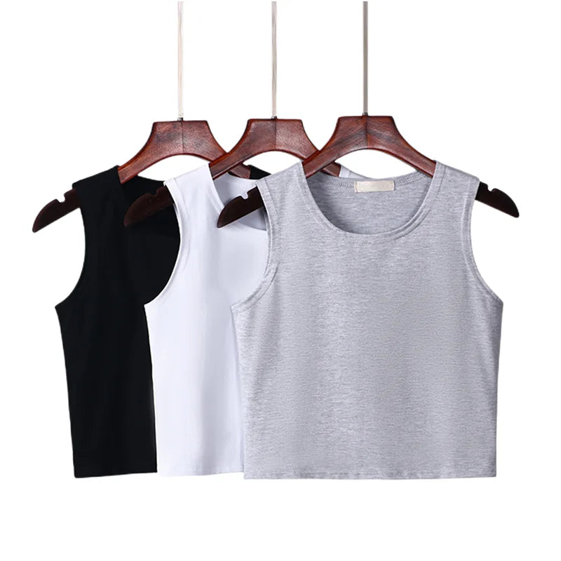 Fitness Skinny Cotton Tank Top Women