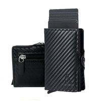 RFID Business Credit Card Holder Wallet & Coin Purse