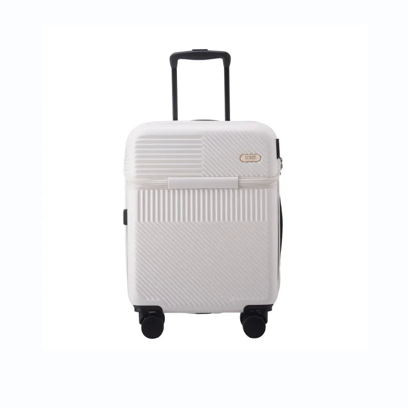 Front Opening Carry On Suitcase - 20 Inch Lightweight