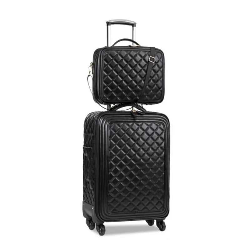 16", 20" & 24" Inch Luggage Sets or Singles w/ Spinner Wheels in BLK & RED