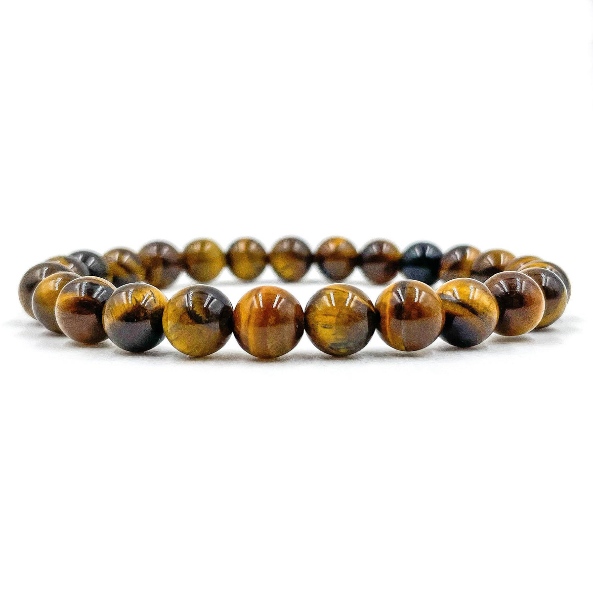 Tiger Eye Gemstone Beaded Bracelet