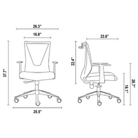 Office Chair Armin, Office, Black / Smoke