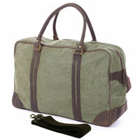 Vintage Military Canvas Leather Large Luggage/Duffel Bag