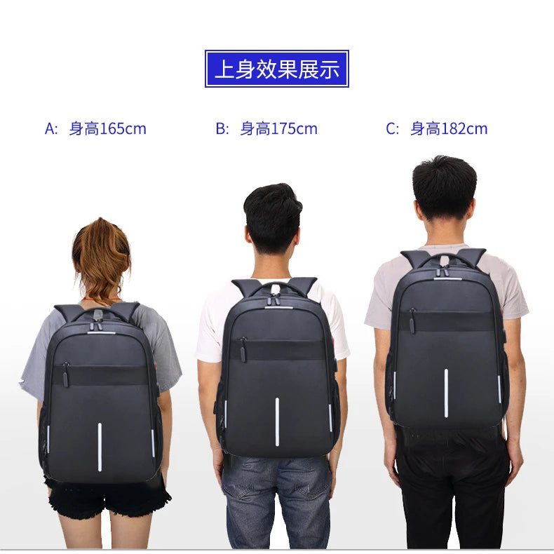 Hot Sale- Expandable Luggage Laptop Travel Backpack w/ USB Charger