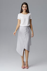 Its a Wrap - Angle Tie Grey Silver Skirt