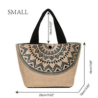 Summer Beach Large Capacity Tassel Shoulder Linen Totes