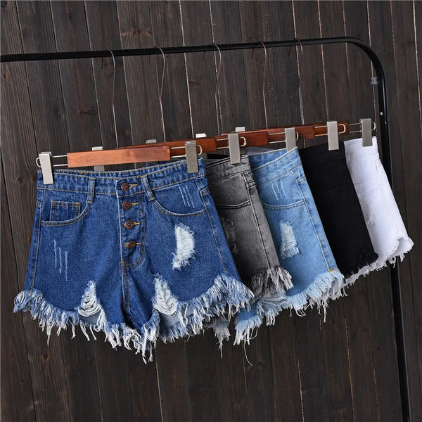 New Arrival Casual Summer Denim Women Shorts High Waist + Plus Sizes available