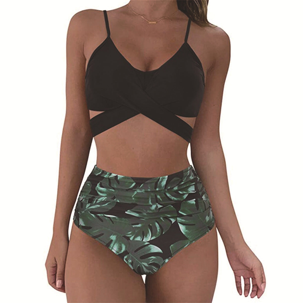 Wrap Push Up High Waisted Bikini 2 piece set (Multiple Colors)