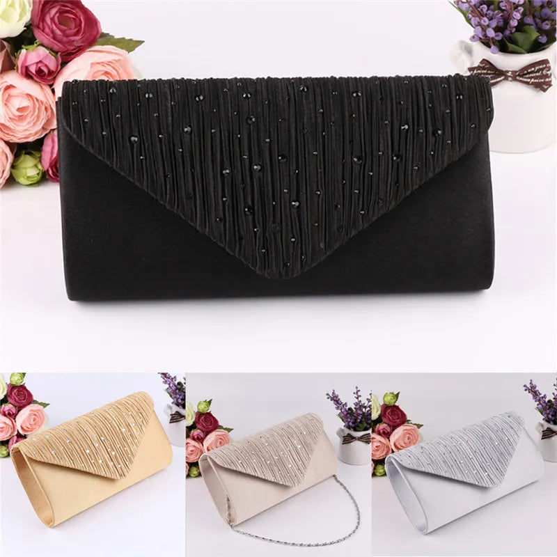 Evening Shoulder Bag / Clutch Envelope Handbag (Multiple Colors)