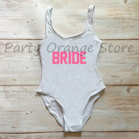 Bachelor Party Sexy One Piece Swimsuit BRIDE & SQUAD