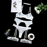 3 Piece Mesh Lingerie Set (Multiple Color Options)