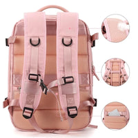 Schoolbag Travel Backpack Multifunction Laptop Waterproof USB Charge