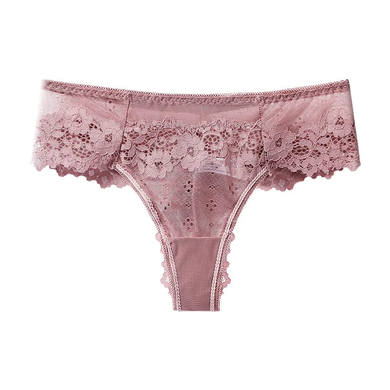 Lace Low Waist Briefs Panty Underwear Lingerie