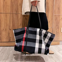 Canvas Totes - Large Capacity - Shoulder Linen Folding Shopping Bag