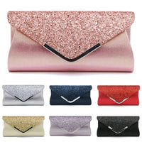 Glitter & Shimmer Envelope Evening Clutch Handbag