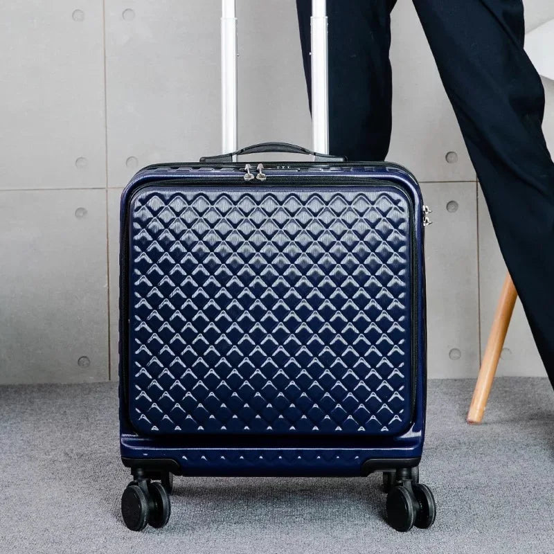 Carry On Hard Shell Suitcase w/ Spin Wheels 18" (Multiple Colors)