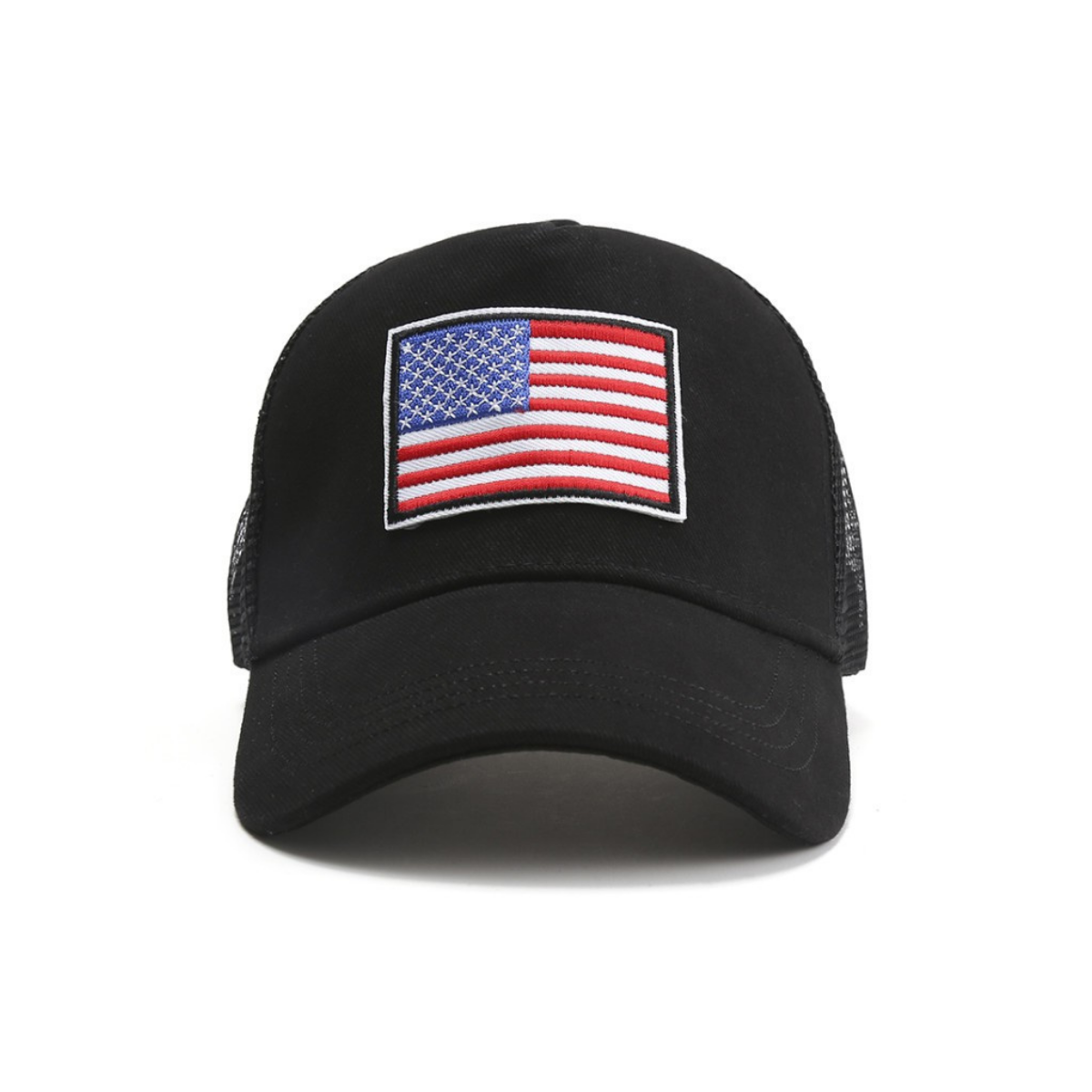 American Flag Trucker Hat With Adjustable Strap (multiple color options)