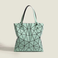 Luminous Bao Reflective Geometric Quilted Shoulder Bags/Totes (Multi Colors)