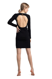 LaLupa Black Long Sleeve Dress