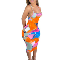 Bodycon Tie Dye Summer Dress (multiple colors)