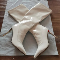 High Shine Knee High Heels Boots (Multiple Colors)