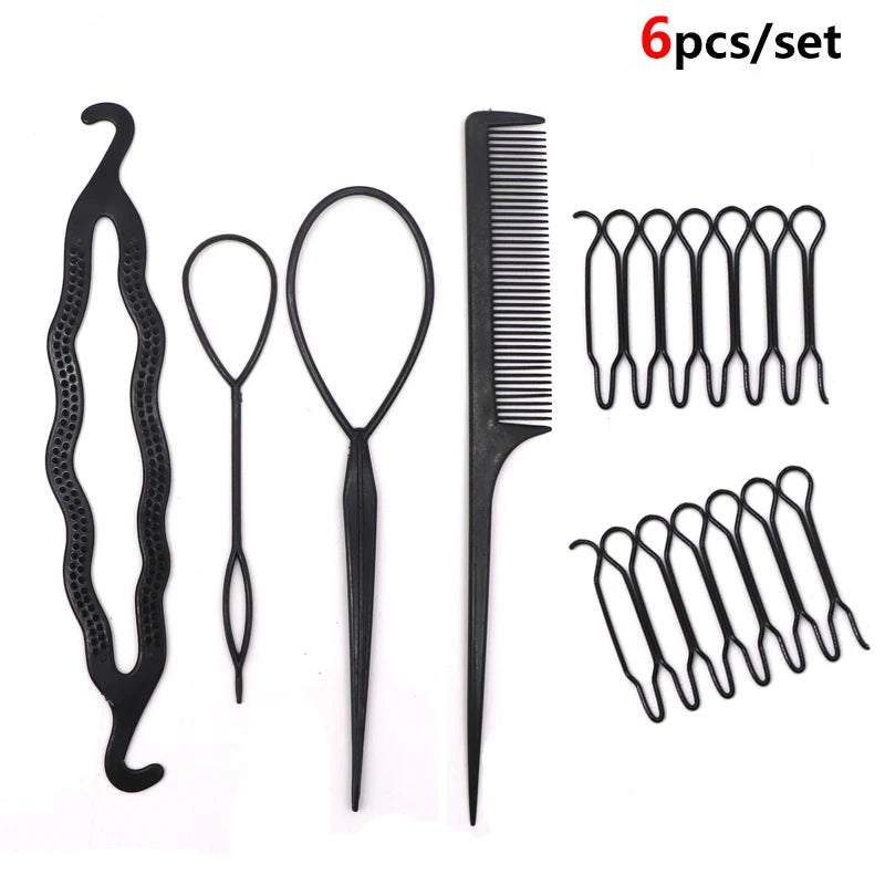 Magic Hair Styling Accessories - DIY Hair Braiding Braider, Twist, Bun Tools