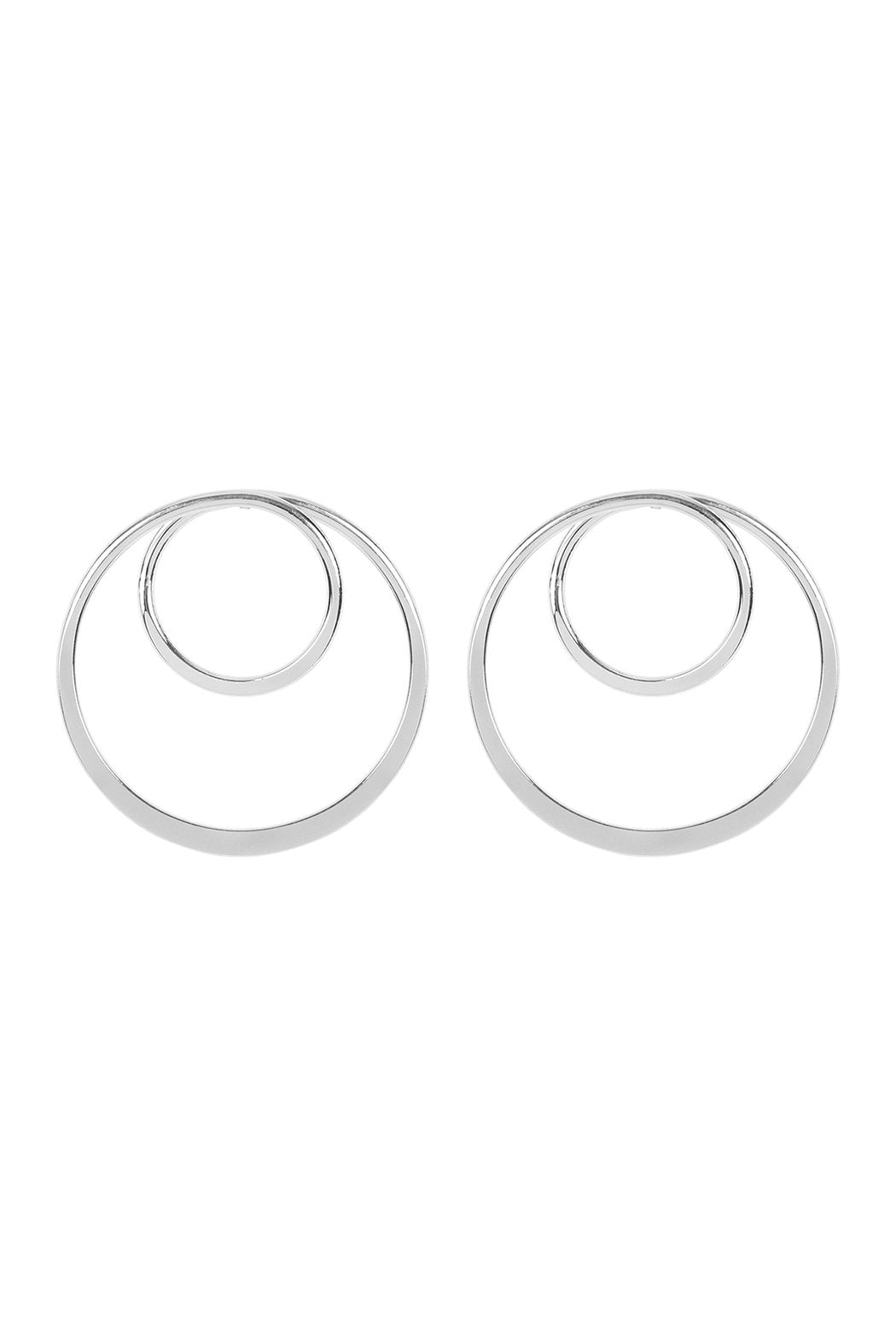 Double Hoop Post Earrings