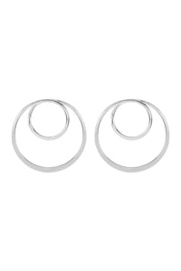 Double Hoop Post Earrings