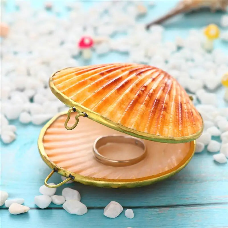 Natural Shell Jewelry Box Bag